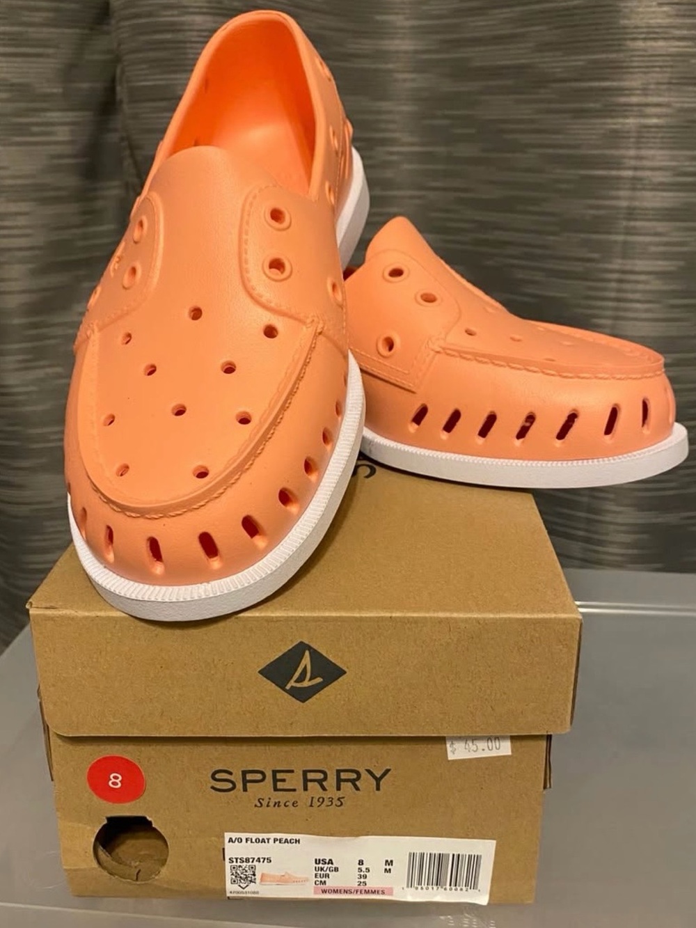 Sperry Peach Casual Slip-On Boat Shoe